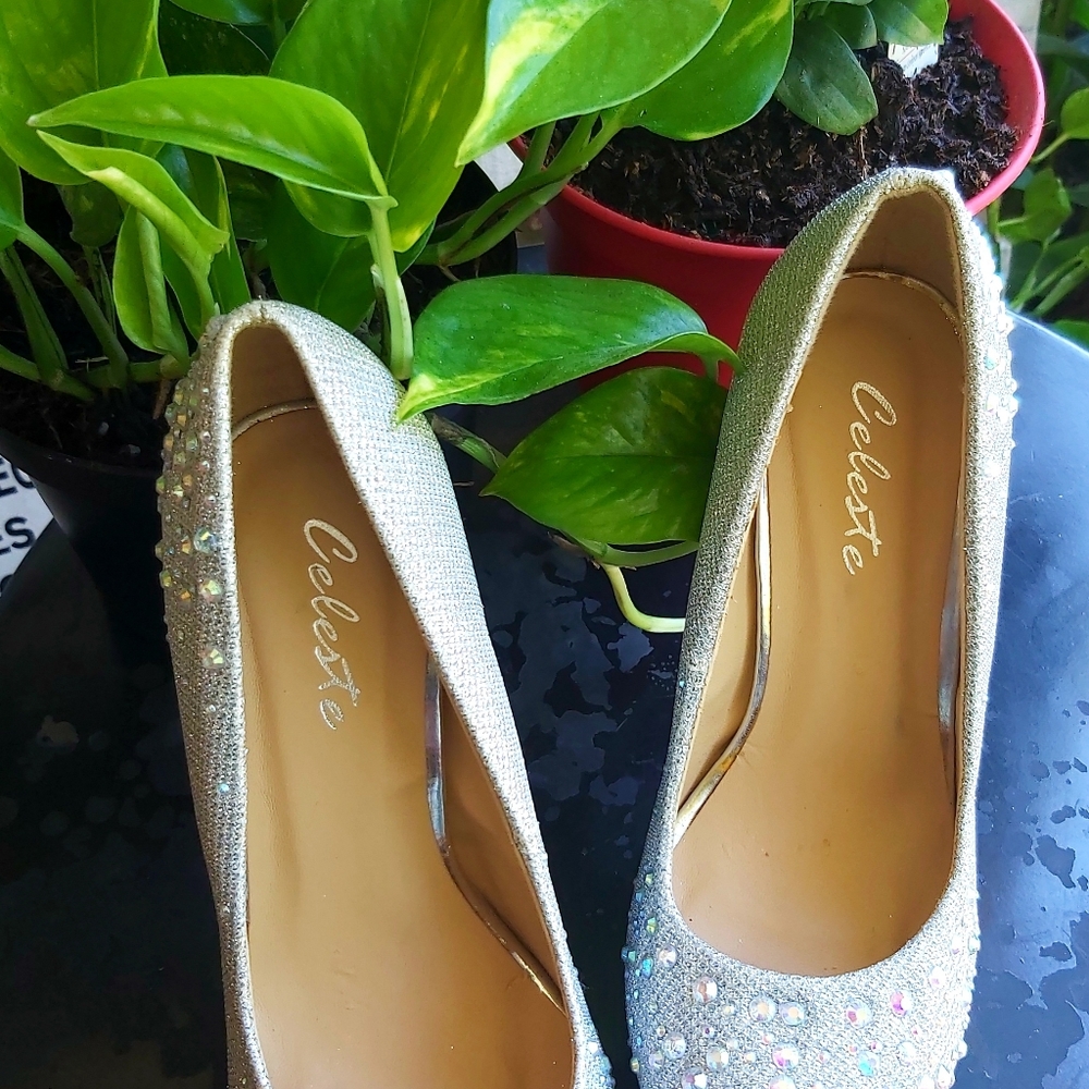 Celeste Rhinestone Pumps - Picture 8 of 16